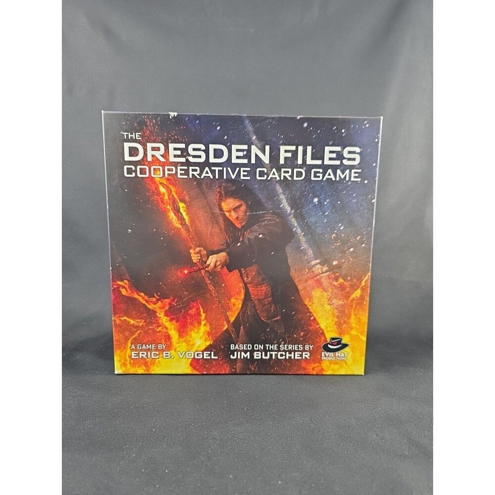 Dresden Files Cooperative Card Game + Expansions 1 & 3 Complete Great Condition